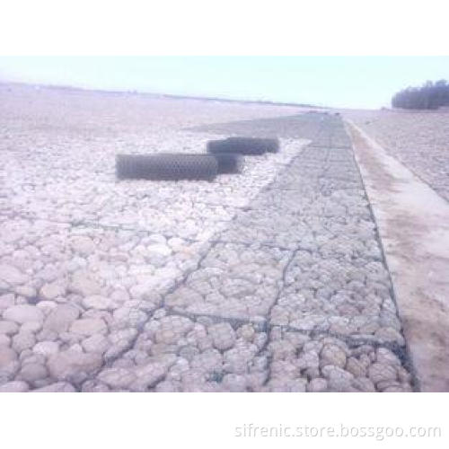 Hot dip galvanized hexagon Wire Mesh Gabion box Slope Stabi
